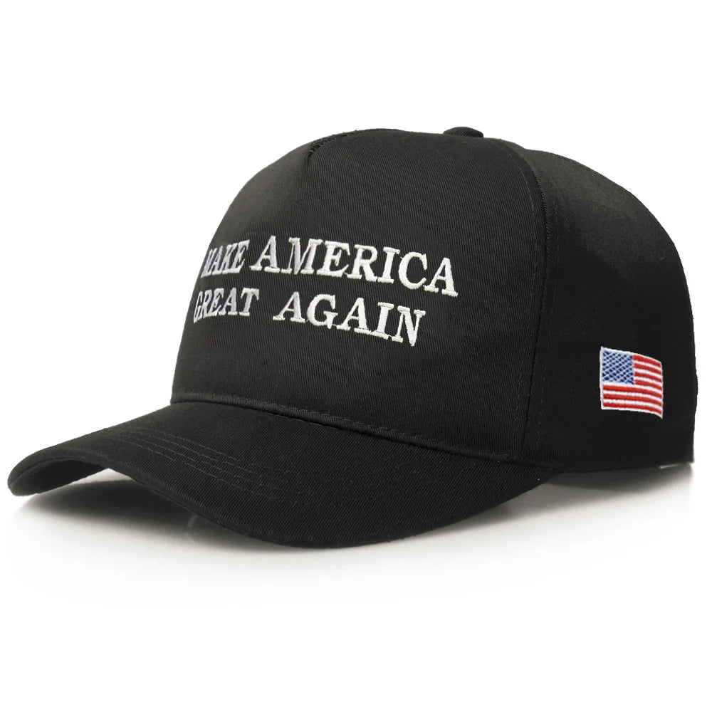 [SMOLDER]New Arrival Trump 2020 America Baseball Cap Casual Cotton Hip Hop Embroidery  Fitted Snapback MAGA