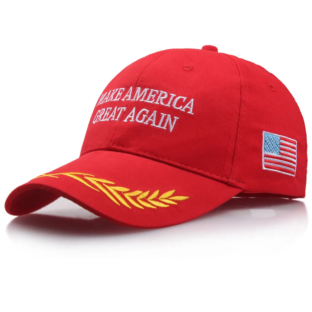 [SMOLDER]New Arrival Trump 2020 America Baseball Cap Casual Cotton Hip Hop Embroidery  Fitted Snapback MAGA