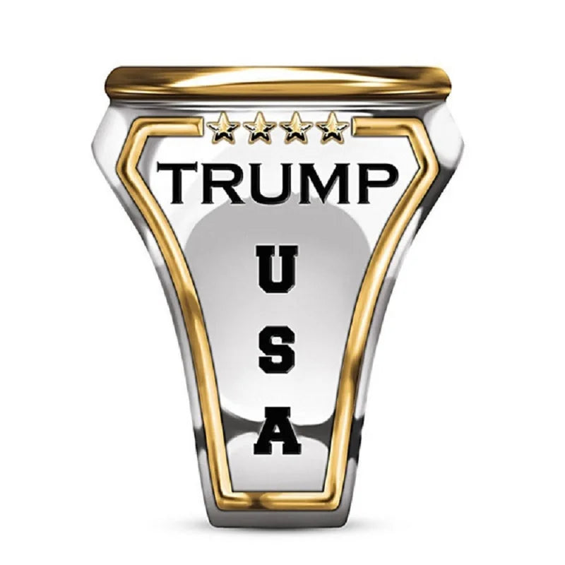 Gold/Silver Plated Donald Trump MAGA Ring!